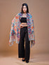 Women's Pure Wool Faux Pashmina Kalamkari Printed Embroidery Stole